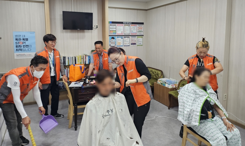 안산시 고잔동 지사협, 안산21세기병원과 찾아가는 이미용 봉사 진행