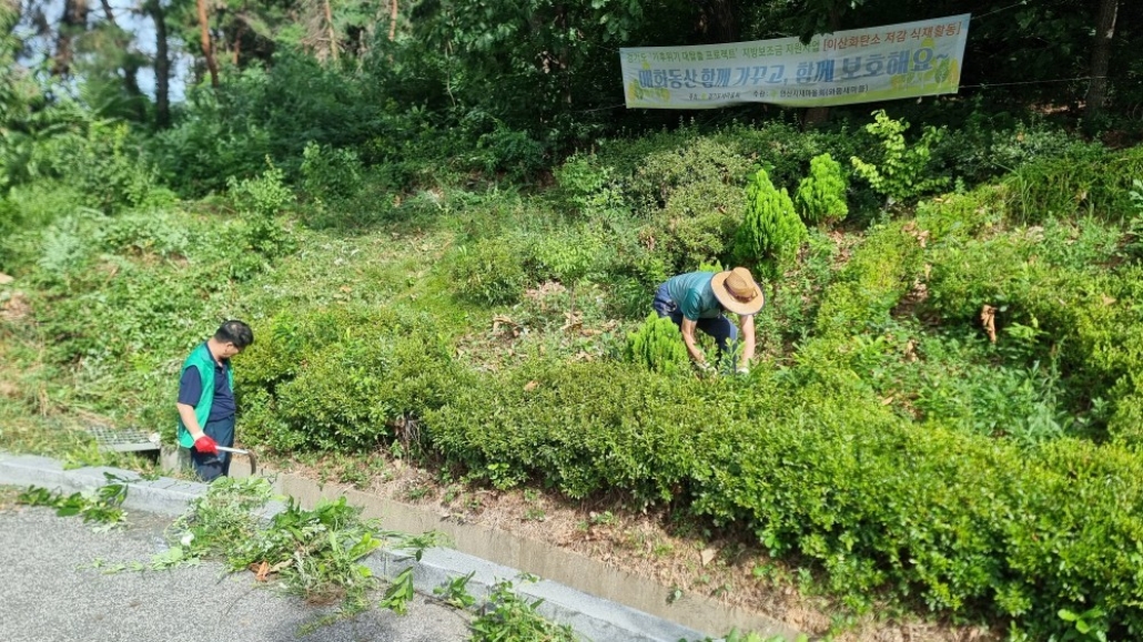 안산시 와동 새마을회, 새마을동산 환경정비로 쾌적한 마을 만들기 앞장