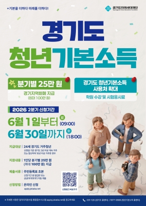 안산시, 2026년 2분기 청년기본소득 신청 접수