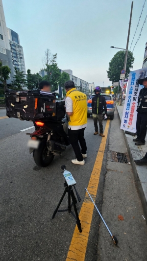 안산시 상록구, 야간 이륜차 소음 합동 특별단속 실시